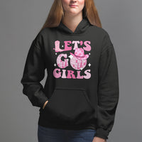 Let's Go Girls Retro Cowgirls Howdy Vintage Western Country Hoodie - Wonder Print Shop