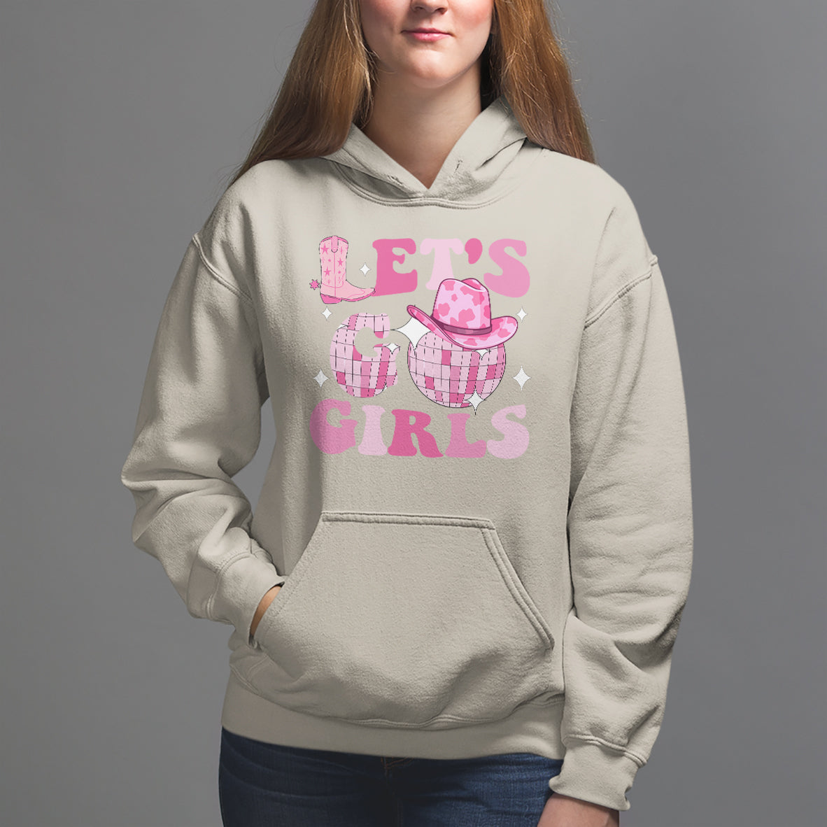 Let's Go Girls Retro Cowgirls Howdy Vintage Western Country Hoodie - Wonder Print Shop