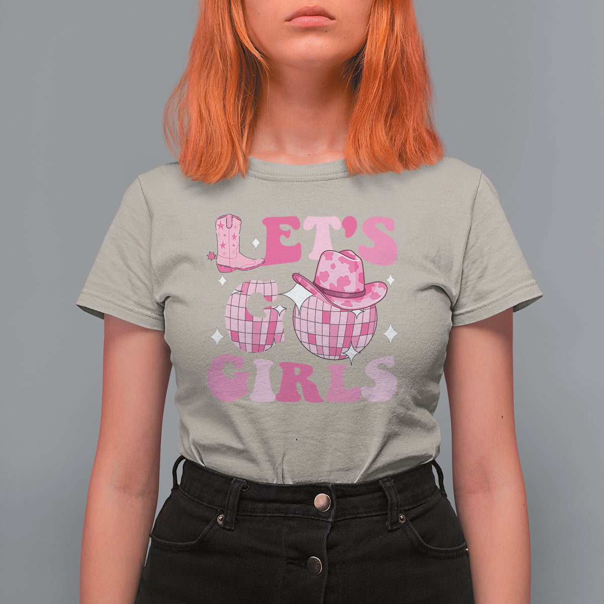 Let's Go Girls Retro Cowgirls Howdy Vintage Western Country T Shirt For Women - Wonder Print Shop