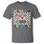 Moo Deng 100th Day Of School T Shirt Cute Baby Hippo 100 Days - Wonder Print Shop