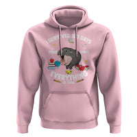Funny Moo Deng 100th Day Of School Hoodie I Survived 100 Days Everything Is Fine
