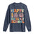 Happy 100 Days Of School Cute Moo Deng Long Sleeve Shirt