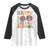 Happy 100 Days Of School Cute Moo Deng Raglan Shirt