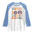 Happy 100 Days Of School Cute Moo Deng Raglan Shirt