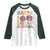 Happy 100 Days Of School Cute Moo Deng Raglan Shirt