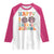 Happy 100 Days Of School Cute Moo Deng Raglan Shirt
