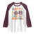 Happy 100 Days Of School Cute Moo Deng Raglan Shirt