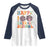Happy 100 Days Of School Cute Moo Deng Raglan Shirt