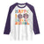 Happy 100 Days Of School Cute Moo Deng Raglan Shirt