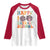 Happy 100 Days Of School Cute Moo Deng Raglan Shirt