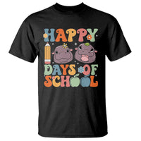 Happy 100 Days Of School Cute Moo Deng T Shirt - Wonder Print Shop