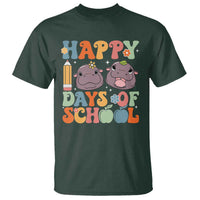 Happy 100 Days Of School Cute Moo Deng T Shirt - Wonder Print Shop