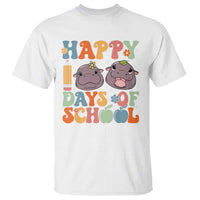 Happy 100 Days Of School Cute Moo Deng T Shirt - Wonder Print Shop