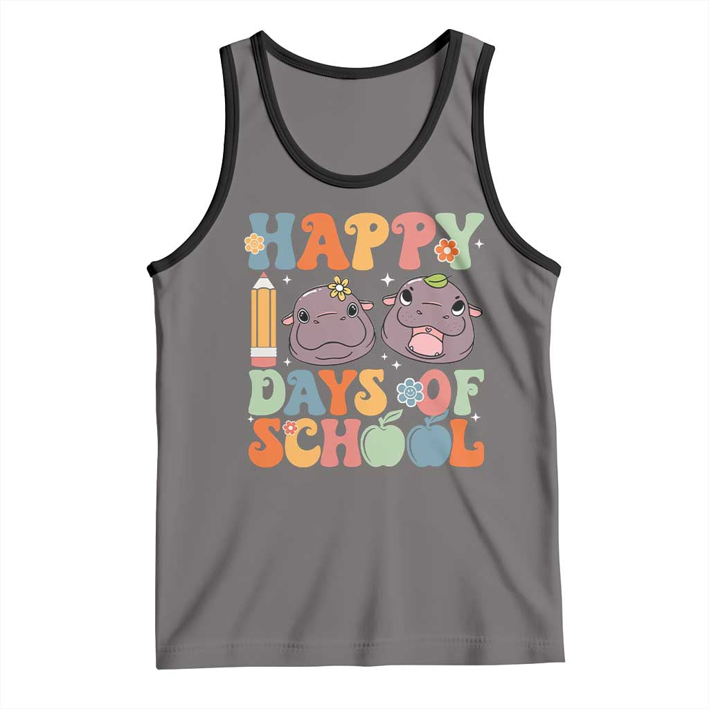 Happy 100 Days Of School Cute Moo Deng Tank Top
