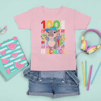 Funny 100th Day Of School Moo Deng T Shirt For Kid Cute Baby Hippo Colorful 100 Days - Wonder Print Shop
