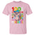 Funny 100th Day Of School Moo Deng T Shirt Cute Baby Hippo Colorful 100 Days - Wonder Print Shop