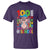 Funny 100th Day Of School Moo Deng T Shirt Cute Baby Hippo Colorful 100 Days - Wonder Print Shop