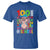 Funny 100th Day Of School Moo Deng T Shirt Cute Baby Hippo Colorful 100 Days - Wonder Print Shop