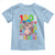 Funny 100th Day Of School Moo Deng Toddler T Shirt Cute Baby Hippo Colorful 100 Days