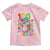 Funny 100th Day Of School Moo Deng Toddler T Shirt Cute Baby Hippo Colorful 100 Days