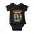 Funny Chilling Through 100 Days Of school Baby Onesie