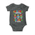 Funny Chilling Through 100 Days Of school Baby Onesie