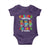 Funny Chilling Through 100 Days Of school Baby Onesie