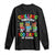Funny Chilling Through 100 Days Of school Long Sleeve Shirt