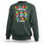 Funny Chilling Through 100 Days Of school Sweatshirt - Wonder Print Shop