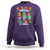 Funny Chilling Through 100 Days Of school Sweatshirt - Wonder Print Shop