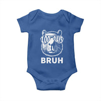 100th Day Of School Capybara Baby Onesie 100 Days Bruh Cool Capy Bara