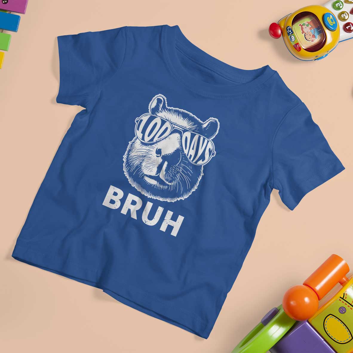 100th Day Of School Capybara T Shirt For Kid 100 Days Bruh Cool Capy Bara - Wonder Print Shop