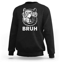 100th Day Of School Capybara Sweatshirt 100 Days Bruh Cool Capy Bara - Wonder Print Shop