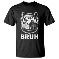100th Day Of School Capybara T Shirt 100 Days Bruh Cool Capy Bara - Wonder Print Shop