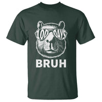 100th Day Of School Capybara T Shirt 100 Days Bruh Cool Capy Bara - Wonder Print Shop
