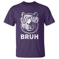 100th Day Of School Capybara T Shirt 100 Days Bruh Cool Capy Bara - Wonder Print Shop