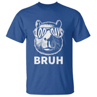 100th Day Of School Capybara T Shirt 100 Days Bruh Cool Capy Bara - Wonder Print Shop