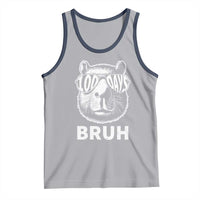 100th Day Of School Capybara Tank Top 100 Days Bruh Cool Capy Bara