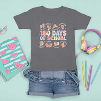 100th Day Of School Cute Capybara T Shirt For Kid Motor Skills Creativity Problem Solving Communication - Wonder Print Shop