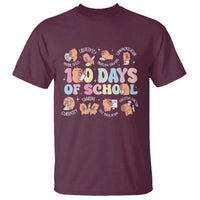 100th Day Of School Cute Capybara T Shirt Motor Skills Creativity Problem Solving Communication - Wonder Print Shop