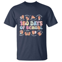100th Day Of School Cute Capybara T Shirt Motor Skills Creativity Problem Solving Communication - Wonder Print Shop