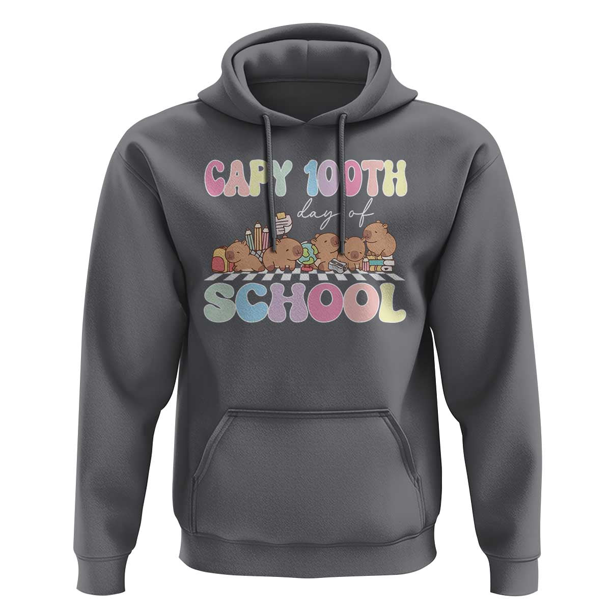 Capy 100 Days Of School Cute Capybara Hoodie