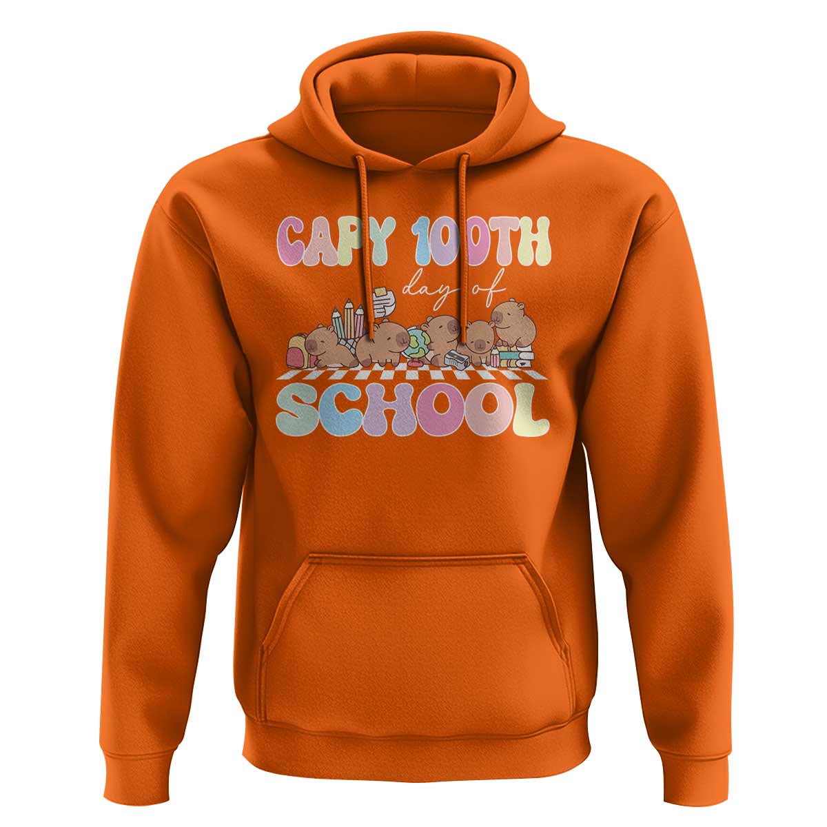 Capy 100 Days Of School Cute Capybara Hoodie