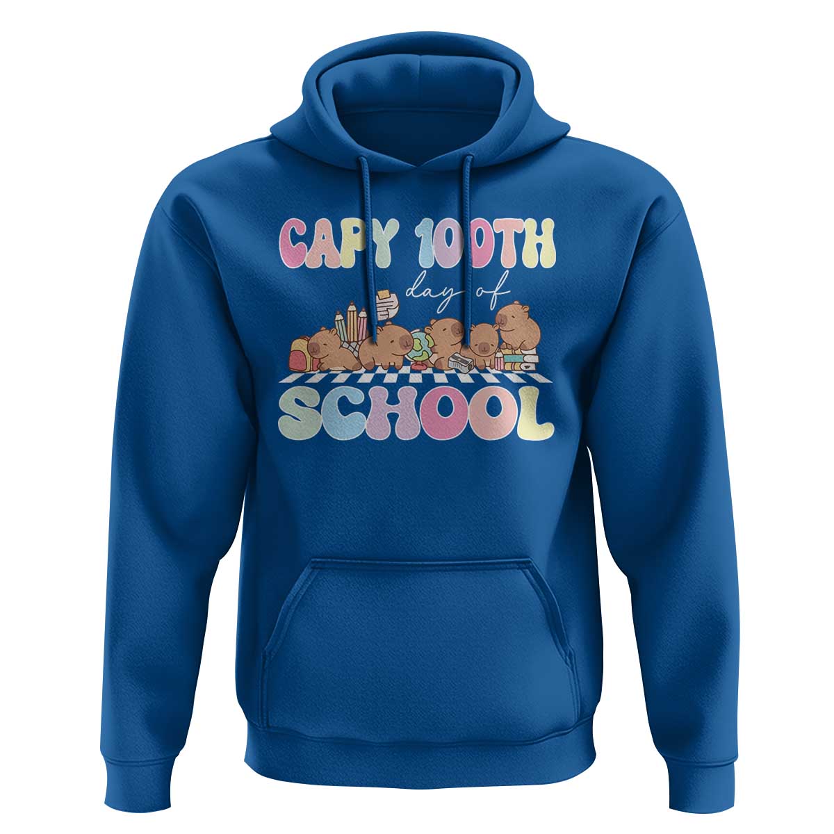Capy 100 Days Of School Cute Capybara Hoodie