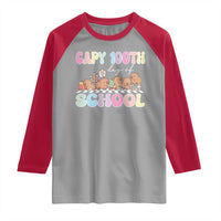 Capy 100 Days Of School Cute Capybara Raglan Shirt