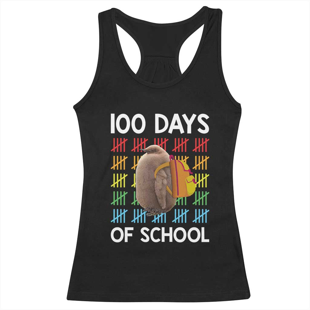 Funny Pesto 100 Days Of School Racerback Tank Top