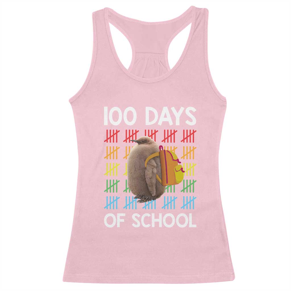 Funny Pesto 100 Days Of School Racerback Tank Top