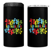 Autism Awareness 4 in 1 Can Cooler Tumbler Rizz'em With The Tism Autistic