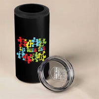 Autism Awareness 4 in 1 Can Cooler Tumbler Rizz'em With The Tism Autistic