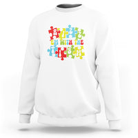 Autism Awareness Sweatshirt Rizz'em With The Tism Autistic - Wonder Print Shop